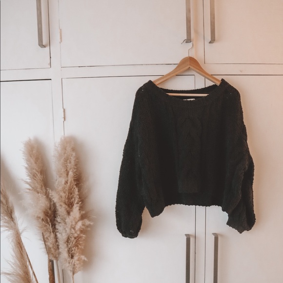 Cotton On Tops - Baggy Navy Knitted Top